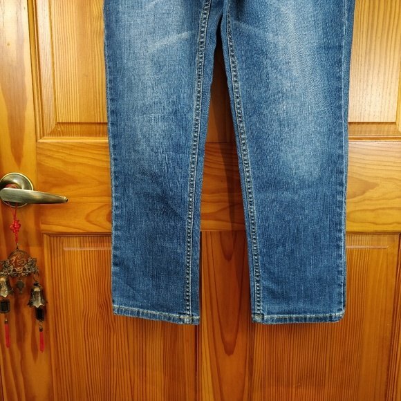 Simply Vera Vera Wang Skinny Jeans Size 6 Vintage Denim with Metal Buttons - Picture 5 of 8